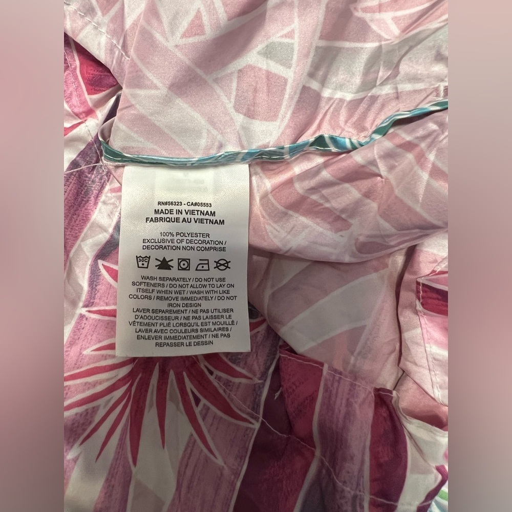 Nike Lightweight Jacket Women’s Size Medium Floral Print Pastel Colors - Picture 5 of 8
